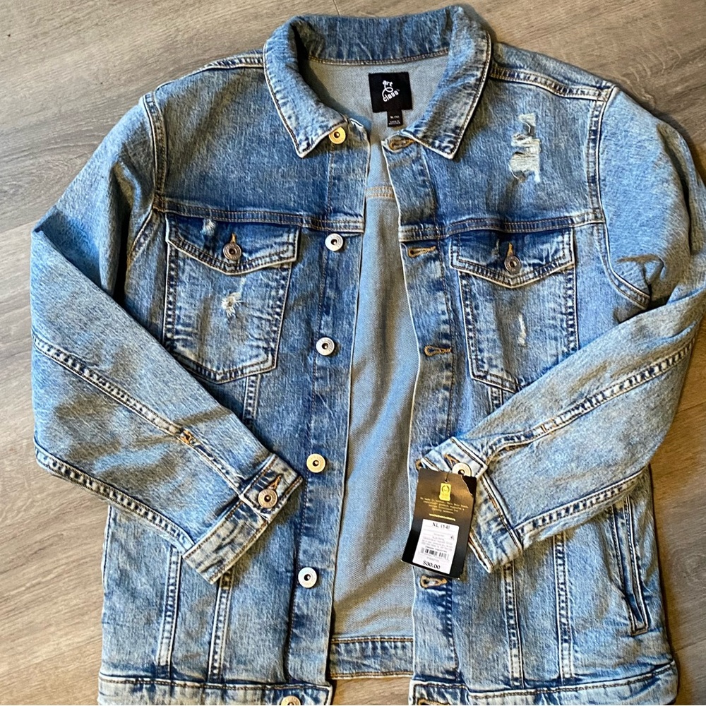 Blue Denim Jacket - Art Class Girls XL new